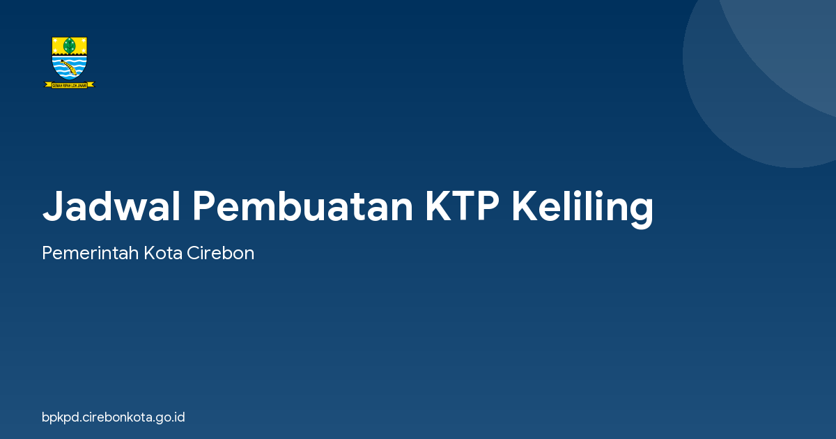 Jadwal Pembuatan KTP Keliling
