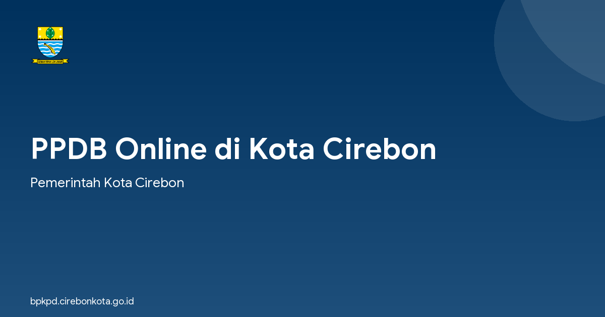 PPDB Online di Kota Cirebon