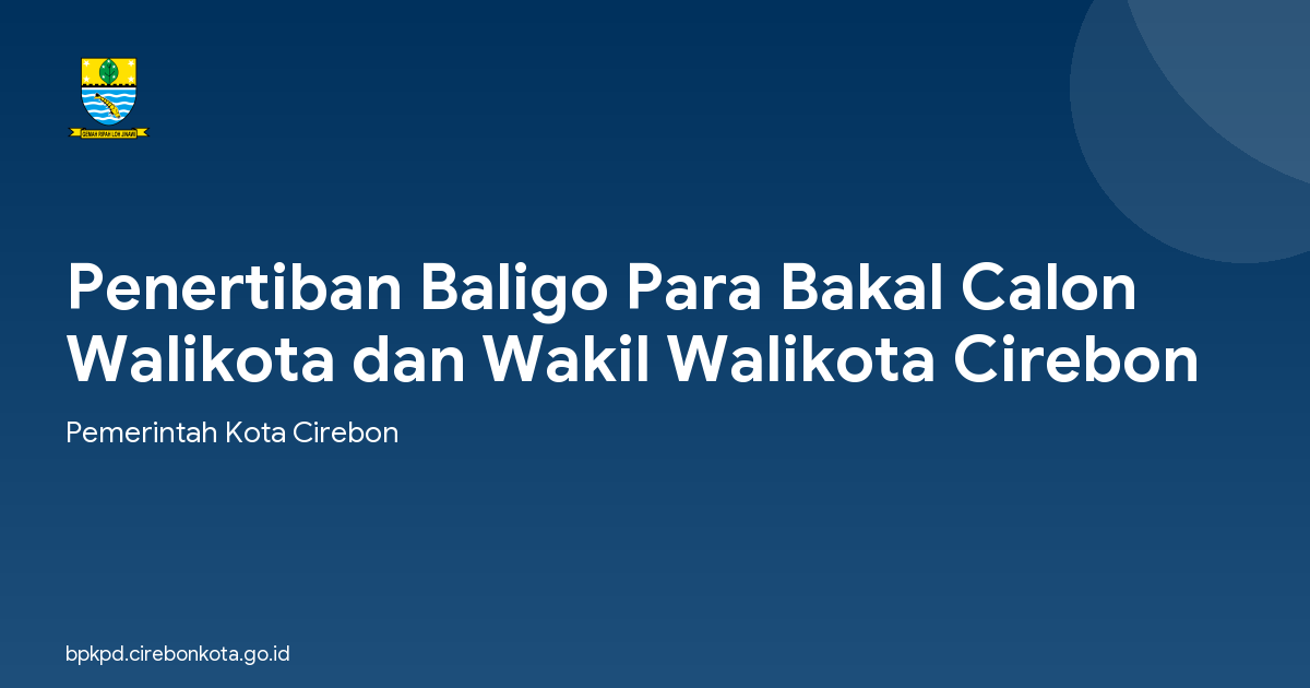 Penertiban Baligo Para Bakal Calon Walikota dan Wakil Walikota Cirebon