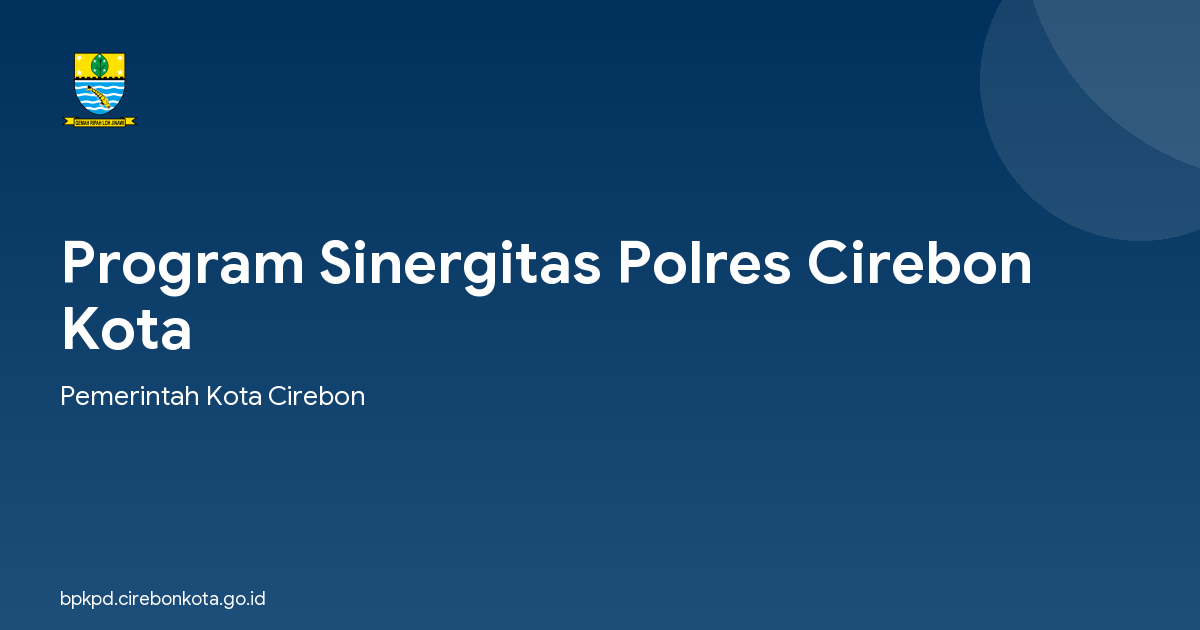 Program Sinergitas Polres Cirebon Kota