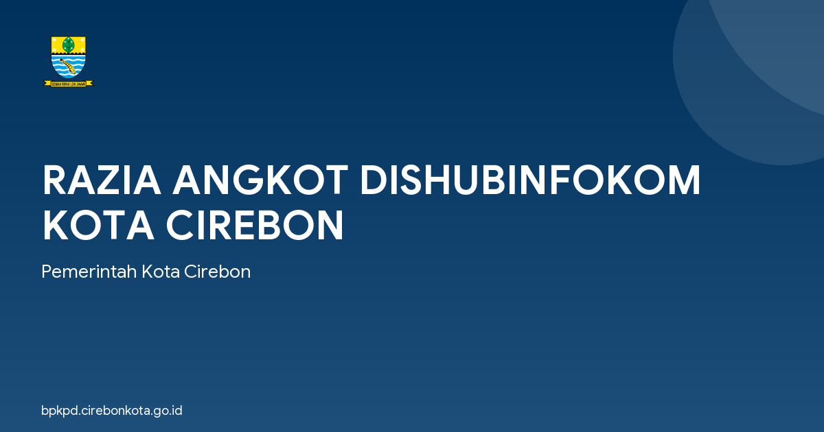 RAZIA ANGKOT DISHUBINFOKOM KOTA CIREBON