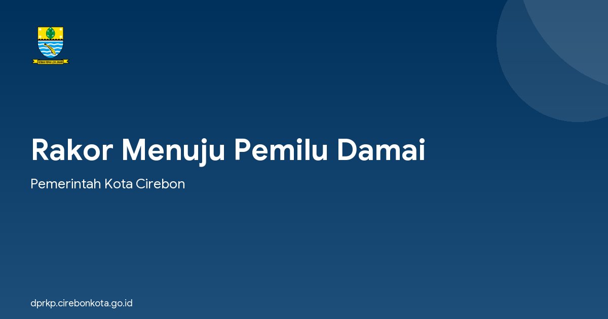 Rakor Menuju Pemilu Damai