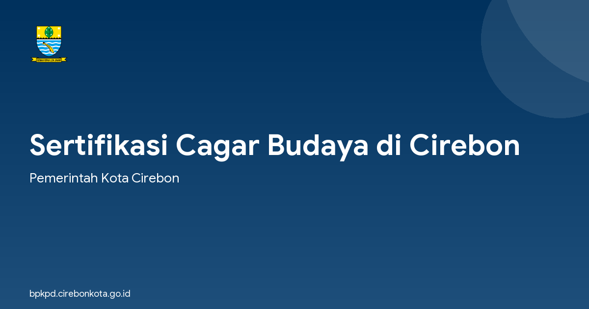 Sertifikasi Cagar Budaya di Cirebon