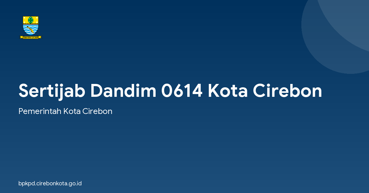 Sertijab Dandim 0614 Kota Cirebon