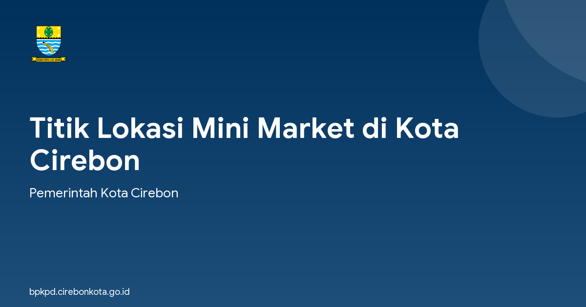 Titik Lokasi Mini Market di Kota Cirebon