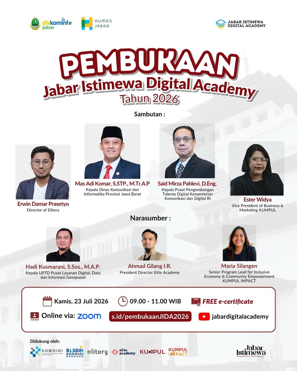 Pembukaan Jabar Istimewa Digital Academy 2026