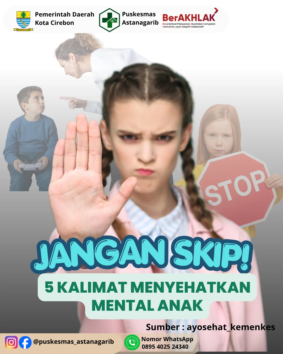 5 Kalimat untuk Menyehatkan Mental Anak